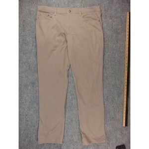Onward Reserve Pants Mens 38x32 Chino Tan Solid Preppy Southern Classic 3042